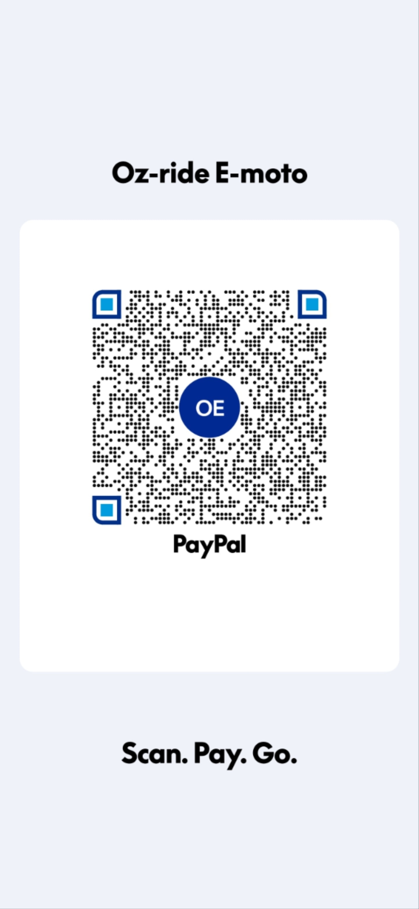 PayPal QR code — scan to pay your R1+ deposit